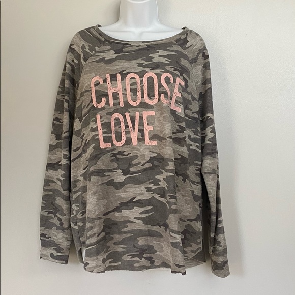 Grayson/Threads “Choose Love” Long-sleeved Top - Size XL - Picture 1 of 5
